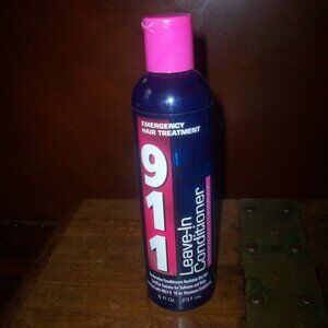 911 Emergency Hair Treatment Leave in Conditioner 8 fl oz retired 3/4 left, read